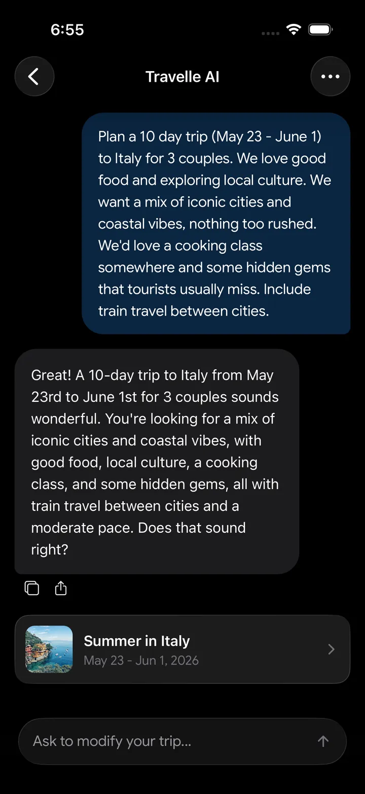 AI Trip Generation